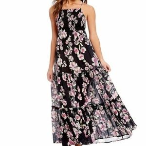 Intimately by Free People Black Floral Maxi Dress